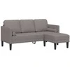 Sofa Sofos komplektas su pagalve Taupe Poliesteris
