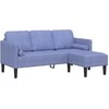 Sofa Sofos komplektas su pagalve Džinsinės mėlynos Poliesteris