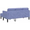 Sofa Sofos komplektas su pagalve Džinsinės mėlynos Poliesteris