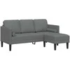 Sofa Sofos komplektas su pagalve Tamsiai pilka Poliesteris
