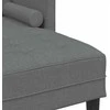 Sofa Sofos komplektas su pagalve Tamsiai pilka Poliesteris