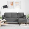 Sofa Sofos komplektas su pagalve Tamsiai pilka Poliesteris