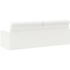 3 vietų sofa Balta 220 x 81 x 82 cm Audinys