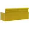 3 vietų sofa Geltona 190 x 81 x 82 cm Aksomas