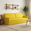 3 vietų sofa Geltona 220 x 81 x 82 cm Aksomas