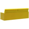 3 vietų sofa Geltona 220 x 81 x 82 cm Aksomas