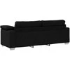 3-Vietis Sofa Juodas 220 cm audinys