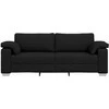 3-Vietis Sofa Juodas 220 cm audinys