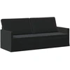 3 vietų sofa Juoda 190 x 81 x 82 cm Aksomas