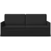 3 vietų sofa Juoda 190 x 81 x 82 cm Audinys