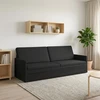 3 vietų sofa Juoda 220 x 81 x 82 cm Audinys