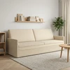3 vietų sofa Kreminė 220 x 81 x 82 cm Audinys