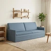 3 vietų sofa Mėlyna 220 x 81 x 82 cm Kordūrinis audinys
