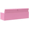 3 vietų sofa Rožinė 220 x 81 x 82 cm Audinys