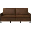 3 vietų sofa Ruda 190 x 81 x 82 cm Dirbtinė zomša