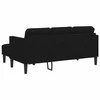 Sofa Sofos komplektas su pagalve Juoda Poliesteris