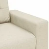 3-Vietis Sofa Smėlio 220 cm Lino mišinio audinys