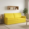 3 vietų sofa Šviesi geltona 190 x 81 x 82 cm Audinys