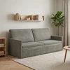 3 vietų sofa Šviesiai pilka 190 x 81 x 82 cm Kordūrinis audinys
