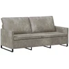3 vietų sofa Šviesiai pilka 190 x 81 x 82 cm Dirbtinė zomša