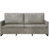 3 vietų sofa Šviesiai pilka 190 x 81 x 82 cm Dirbtinė zomša
