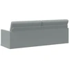 3 vietų sofa Šviesiai pilka 220 x 81 x 82 cm Audinys