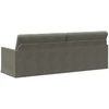 3 vietų sofa Šviesiai pilka 220 x 81 x 82 cm Kordūrinis audinys