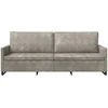 3 vietų sofa Šviesiai pilka 220 x 81 x 82 cm Dirbtinė zomša