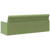 3 vietų sofa Šviesiai žalia 220 x 81 x 82 cm Aksomas