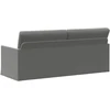3 vietų sofa Tamsiai pilka 190 x 81 x 82 cm Aksomas