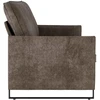 3 vietų sofa Tamsiai pilka 190 x 81 x 82 cm Dirbtinė zomša