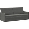 3 vietų sofa Tamsiai pilka 190 x 81 x 82 cm Kordūrinis audinys