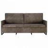 3 vietų sofa Tamsiai pilka 190 x 81 x 82 cm Dirbtinė zomša