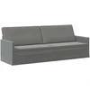 3 vietų sofa Tamsiai pilka 220 x 81 x 82 cm Aksomas