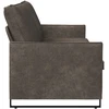 3 vietų sofa Tamsiai pilka 220 x 81 x 82 cm Dirbtinė zomša
