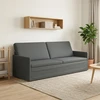 3 vietų sofa Tamsiai pilka 220 x 81 x 82 cm Audinys