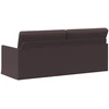 3 vietų sofa Tamsiai rudas 190 x 81 x 82 cm Audinys