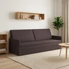 3 vietų sofa Tamsiai rudas 220 x 81 x 82 cm Audinys