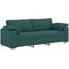 3-Vietis Sofa Tamsiai žalia 220 cm audinys