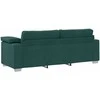 3-Vietis Sofa Tamsiai žalia 220 cm audinys