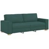 3-Vietis Sofa Tamsiai žalia 220 cm audinys