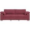 3-Vietis Sofa Vyno raudona 220 cm audinys