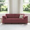 3-Vietis Sofa Vyno raudona 220 cm audinys