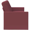 3 vietų sofa Vyno raudona 220 x 81 x 82 cm Audinys