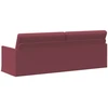 3 vietų sofa Vyno raudona 220 x 81 x 82 cm Audinys