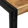 Suklijuotas stalas 3 vnt. Ruda ir juoda 50 x 40 x 45 cm