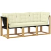 Lauko vidurinė ir kampinė sofa 3 vnt. 3 vietos