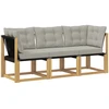 Lauko vidurinė ir kampinė sofa 3 vnt. 3 vietos