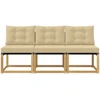 3 vnt. Lauko Vidurinis Sofa Balta