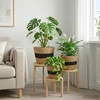 Plant Pot 3 vnt. Natūrali ir juoda Ø26 x 19 cm 100% Jūros žolė